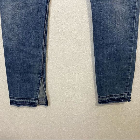 FreePeople Skinny Wash Raw Hem Split Ankle Jean-25 - Picture 9 of 11